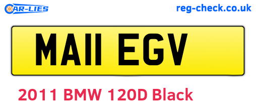 MA11EGV are the vehicle registration plates.