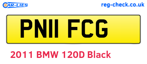 PN11FCG are the vehicle registration plates.