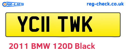 YC11TWK are the vehicle registration plates.