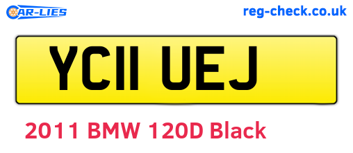 YC11UEJ are the vehicle registration plates.