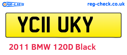 YC11UKY are the vehicle registration plates.