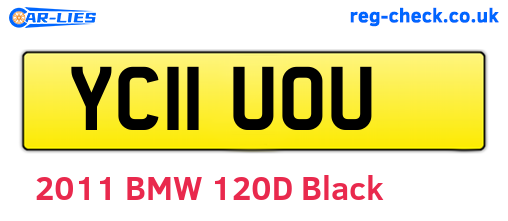YC11UOU are the vehicle registration plates.