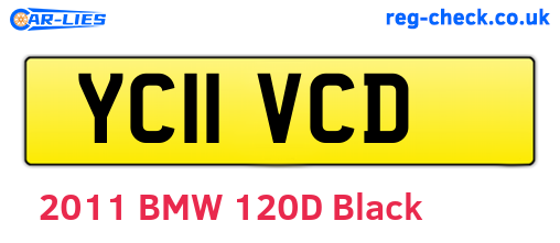 YC11VCD are the vehicle registration plates.