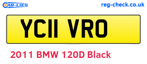 YC11VRO are the vehicle registration plates.