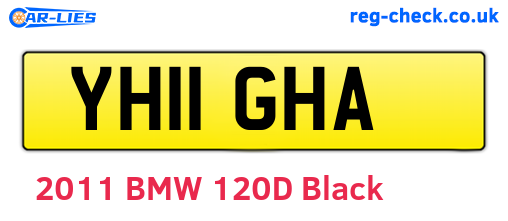 YH11GHA are the vehicle registration plates.