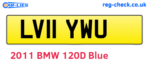 LV11YWU are the vehicle registration plates.