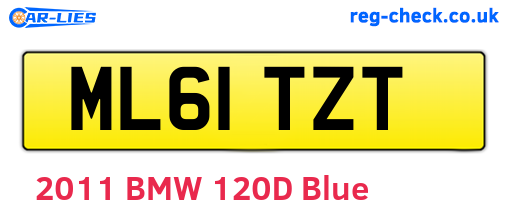 ML61TZT are the vehicle registration plates.