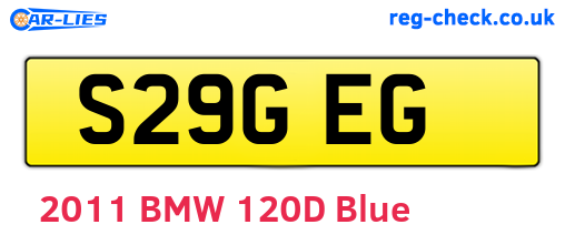 S29GEG are the vehicle registration plates.