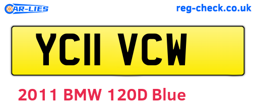 YC11VCW are the vehicle registration plates.