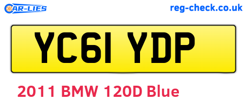 YC61YDP are the vehicle registration plates.