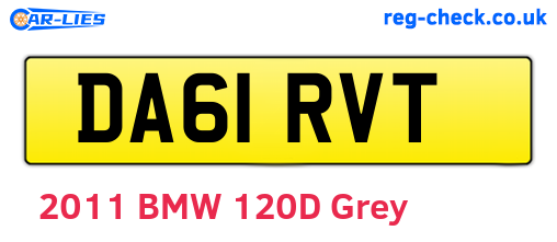 DA61RVT are the vehicle registration plates.