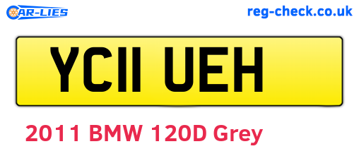 YC11UEH are the vehicle registration plates.