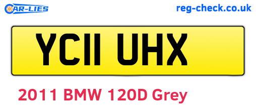 YC11UHX are the vehicle registration plates.