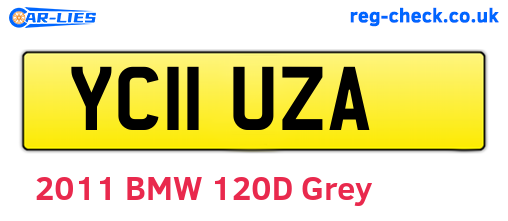YC11UZA are the vehicle registration plates.