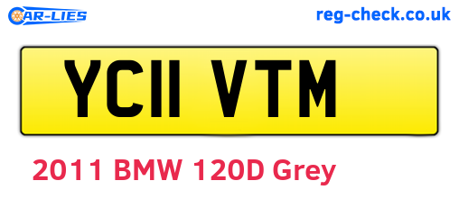 YC11VTM are the vehicle registration plates.