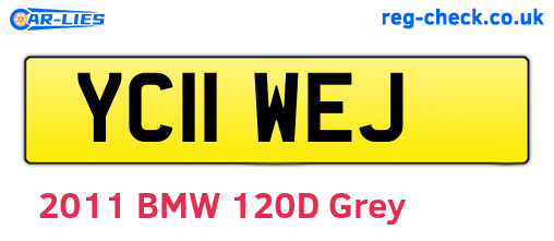 YC11WEJ are the vehicle registration plates.