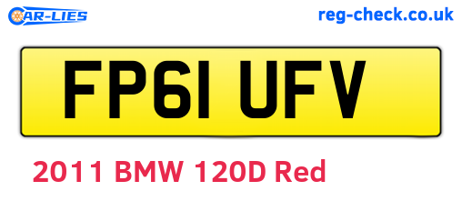 FP61UFV are the vehicle registration plates.
