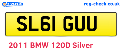 SL61GUU are the vehicle registration plates.