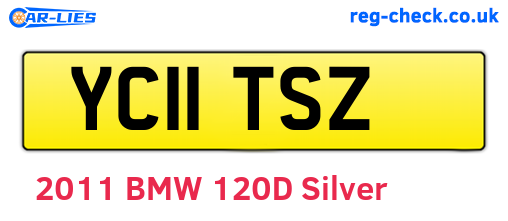 YC11TSZ are the vehicle registration plates.