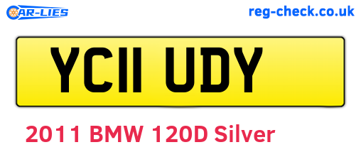 YC11UDY are the vehicle registration plates.