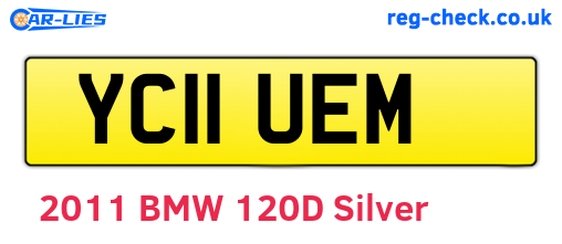 YC11UEM are the vehicle registration plates.