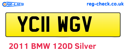 YC11WGV are the vehicle registration plates.