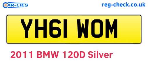 YH61WOM are the vehicle registration plates.