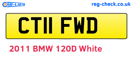 CT11FWD are the vehicle registration plates.