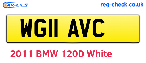 WG11AVC are the vehicle registration plates.