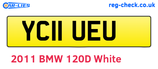 YC11UEU are the vehicle registration plates.