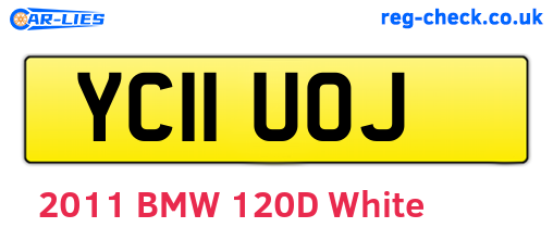 YC11UOJ are the vehicle registration plates.