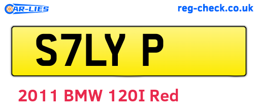 S7LYP are the vehicle registration plates.