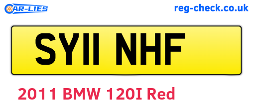 SY11NHF are the vehicle registration plates.