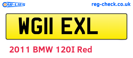 WG11EXL are the vehicle registration plates.