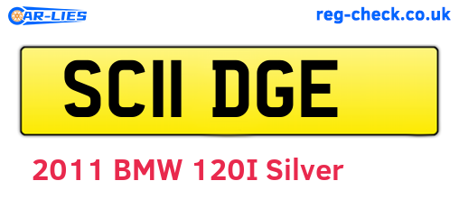 SC11DGE are the vehicle registration plates.