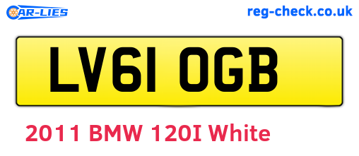 LV61OGB are the vehicle registration plates.