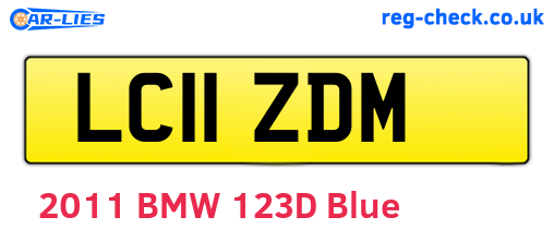 LC11ZDM are the vehicle registration plates.