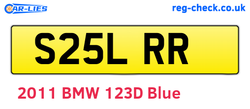 S25LRR are the vehicle registration plates.