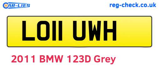 LO11UWH are the vehicle registration plates.