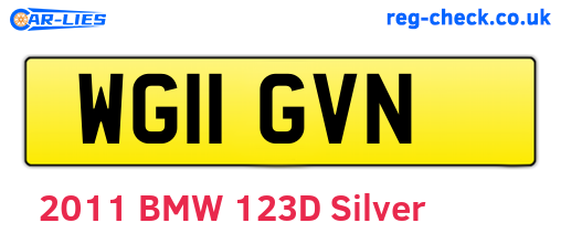 WG11GVN are the vehicle registration plates.