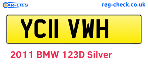YC11VWH are the vehicle registration plates.