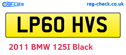 LP60HVS are the vehicle registration plates.