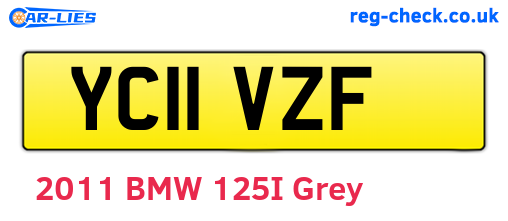 YC11VZF are the vehicle registration plates.