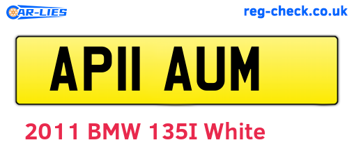 AP11AUM are the vehicle registration plates.