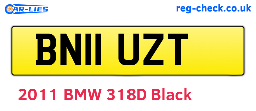 BN11UZT are the vehicle registration plates.