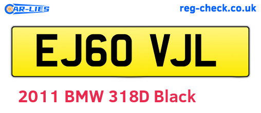 EJ60VJL are the vehicle registration plates.