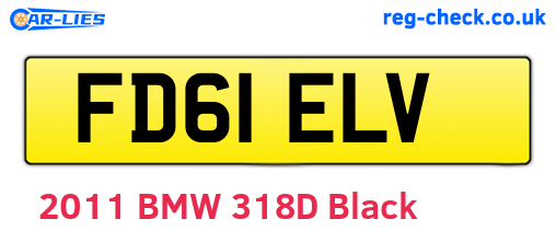 FD61ELV are the vehicle registration plates.