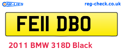 FE11DBO are the vehicle registration plates.