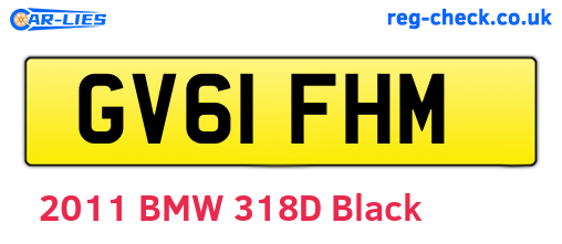 GV61FHM are the vehicle registration plates.