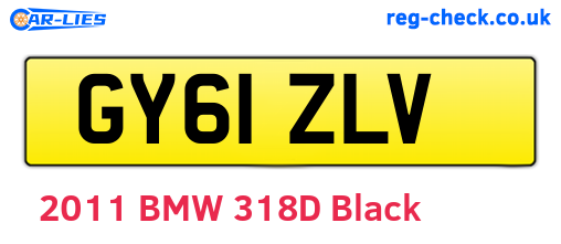 GY61ZLV are the vehicle registration plates.